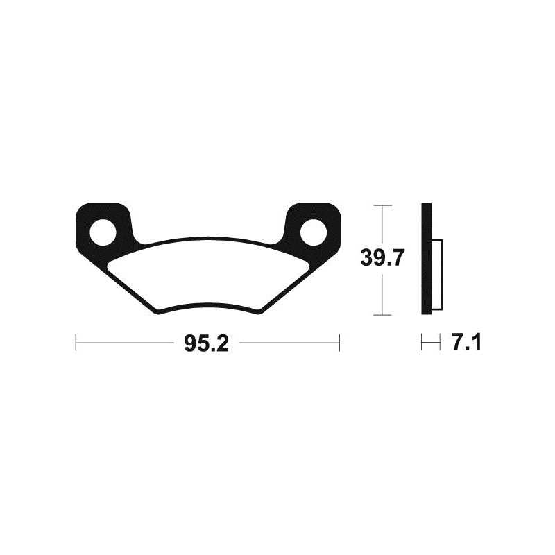 Sintered brake pads MO408