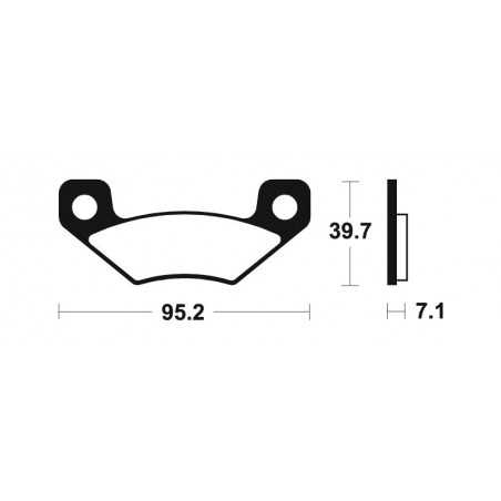 Sintered brake pads MO408