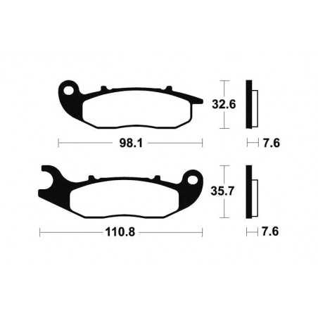 Organic Brake Pads MA359