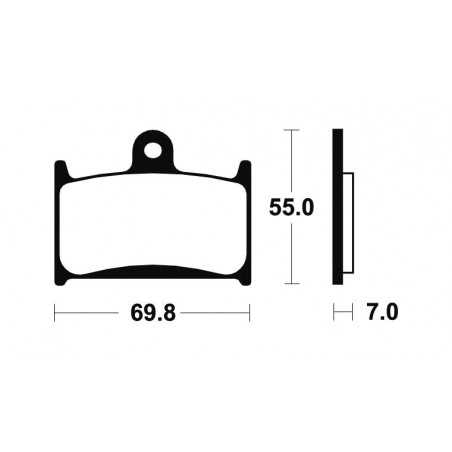 TECNIUM Pastillas de freno orgánicas MA214 382140