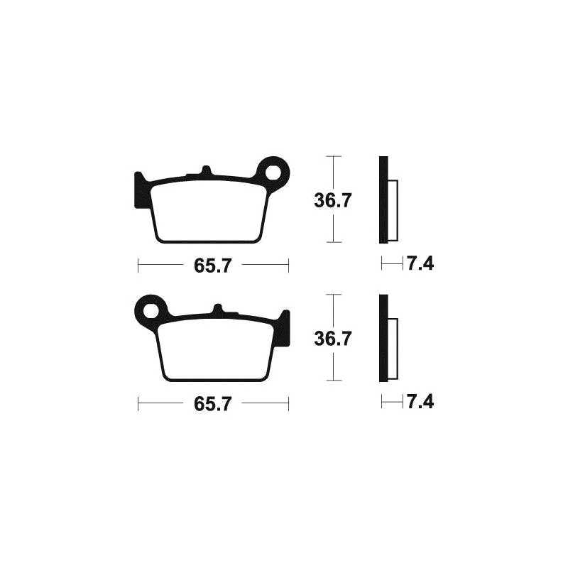 Organic Brake Pads MA361