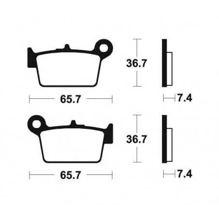 Organic Brake Pads MA361
