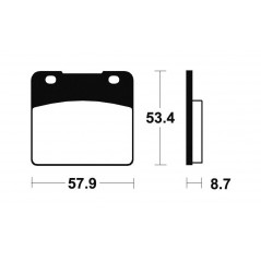 Sintered MR77 Brake Pads