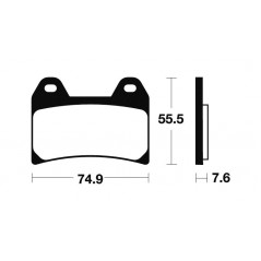Organic Brake Pads MA227