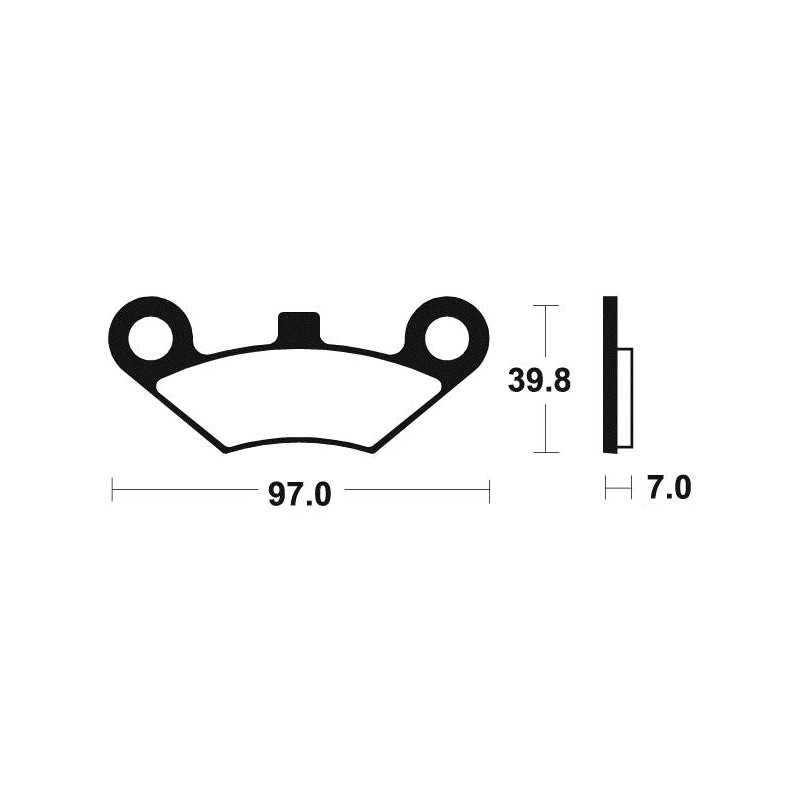 Sintered brake pads MO414