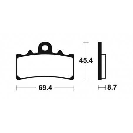 Organic Brake Pads MA377