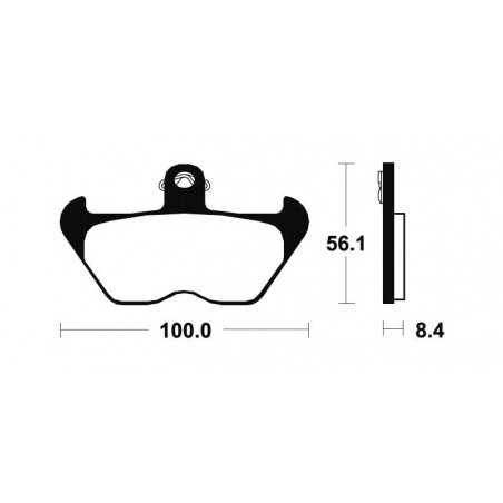 Sintered brake pads MF203