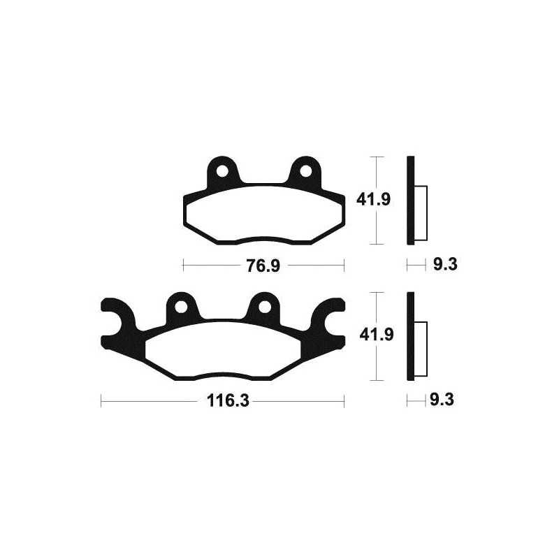 Organic Brake Pads MA378