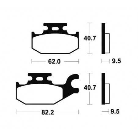 Sintered brake pads MO254