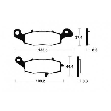 TECNIUM Pastillas de freno sinterizadas MF205 382051