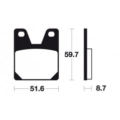 Organic Brake Pads MA233