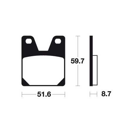 TECNIUM Pastillas de freno orgánicas MA233 382330