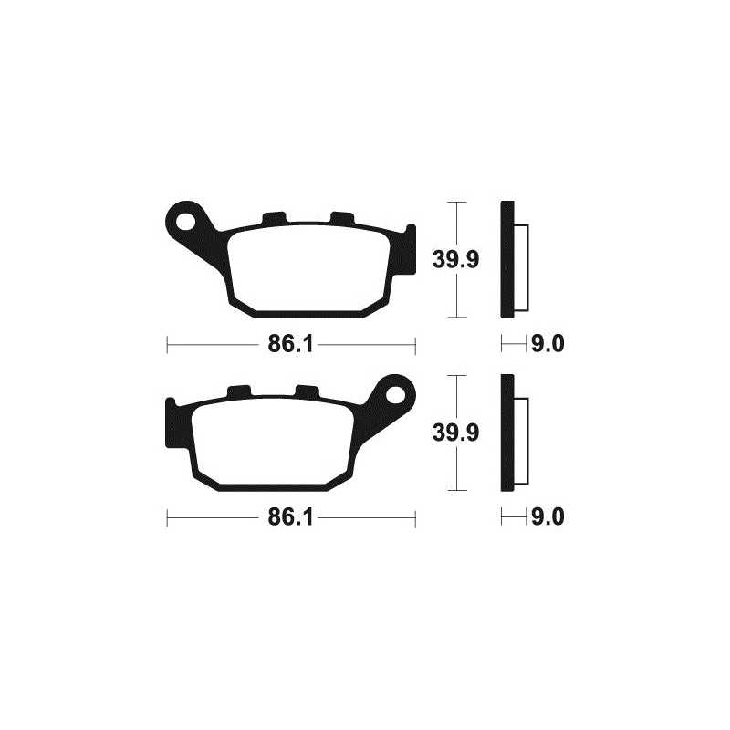 Organic Brake Pads MA381