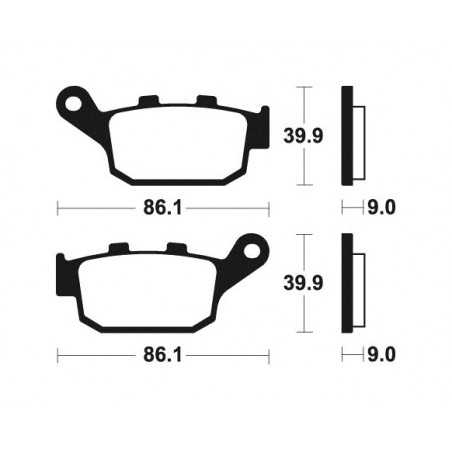 Organic Brake Pads MA381