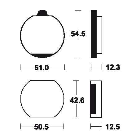 TECNIUM Pastillas de freno orgánicas MA11 380110