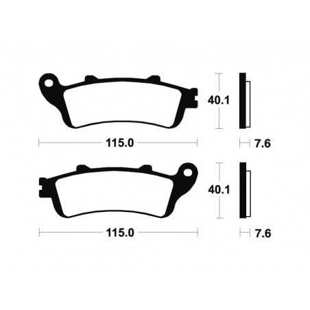 Sintered brake pads MF221