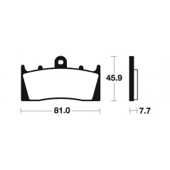 Organic Brake Pads MA243