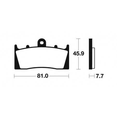 TECNIUM Pastillas de freno orgánicas MA243 382430