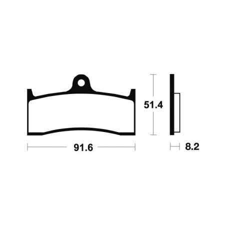 Organic Brake Pads MA176