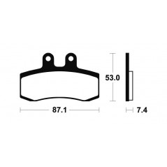 Organic Brake Pads MA181