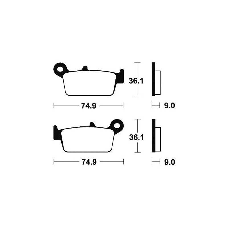 Organic Brake Pads MA190