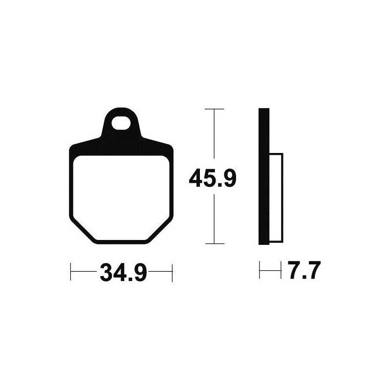 Sintered brake pads MOR343