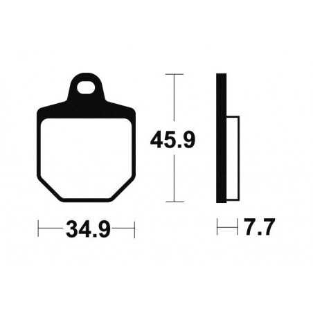 Sintered brake pads MOR343