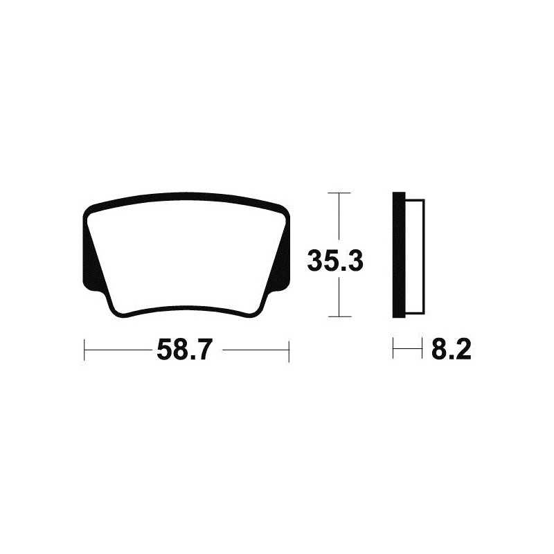 Sintered brake pads MOR367