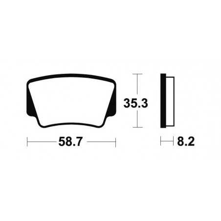 Sintered brake pads MOR367