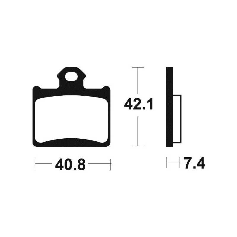 Sintered brake pads MOR372