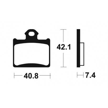 Sintered brake pads MOR372