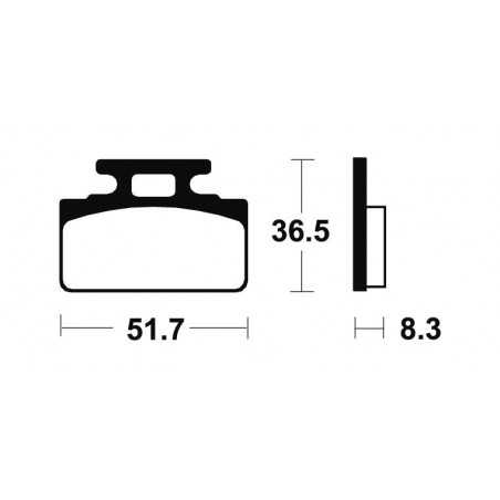 TECNIUM Pastillas de freno orgánicas MA118 381180