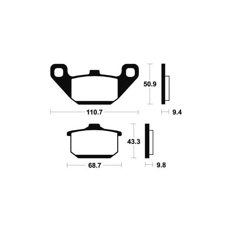 Organic Brake Pads MA57