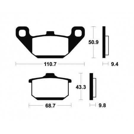 Organic Brake Pads MA57