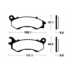 Sintered Brake Pads MSS373