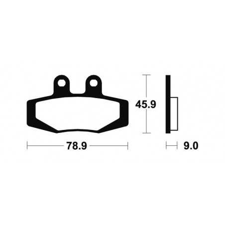 Organic Brake Pads MA121