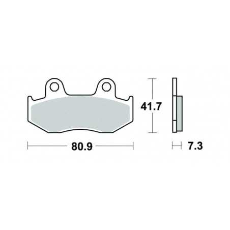 ME281 organic scooter brake pads