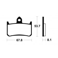 Organic Brake Pads MA122