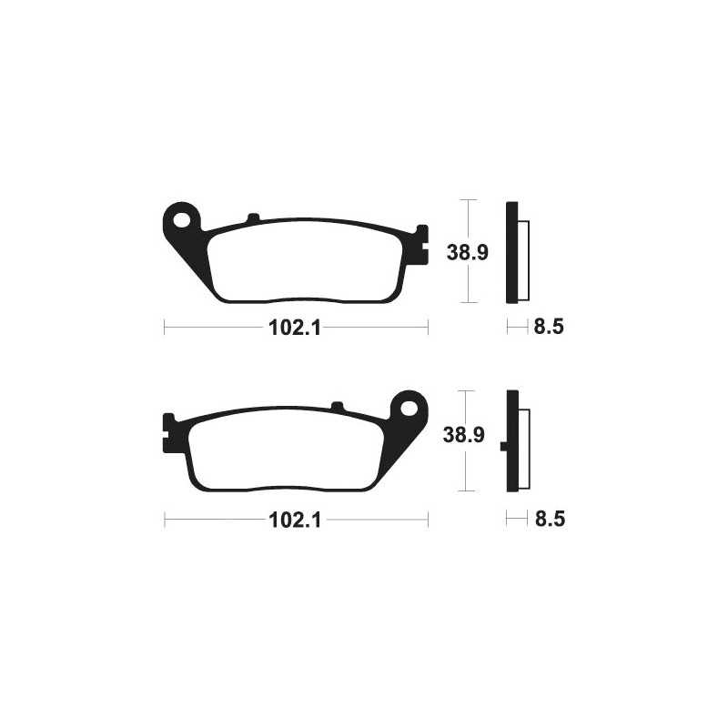 MSS383 Front Sintered Brake Pads