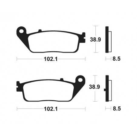 MSS383 Front Sintered Brake Pads