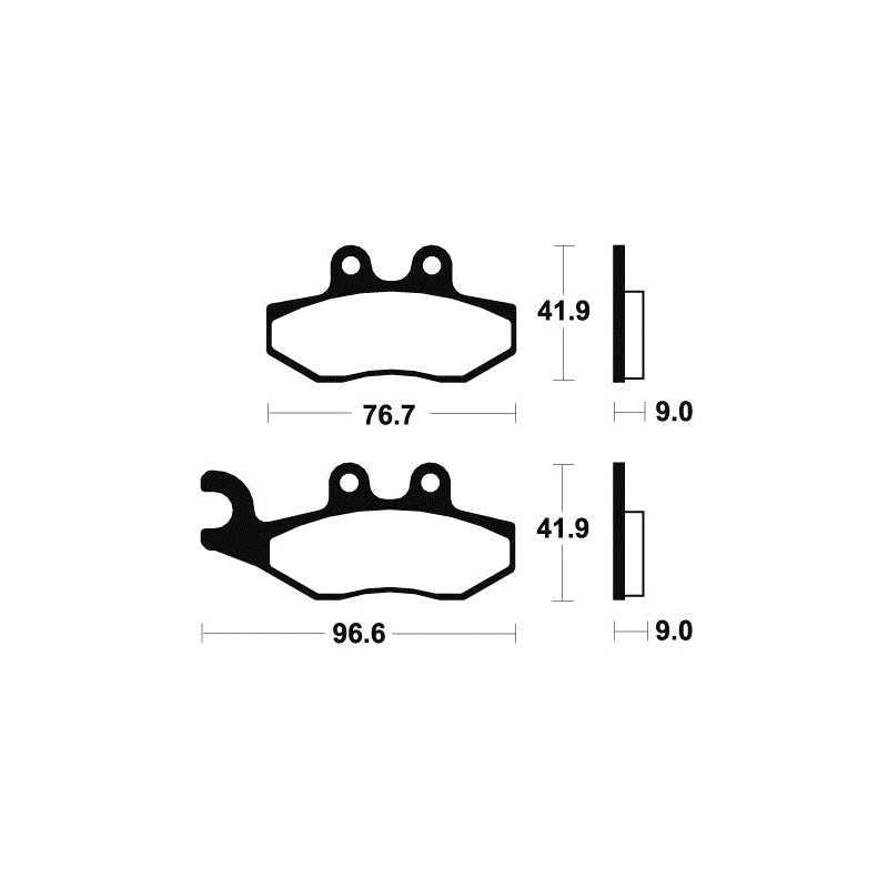Organic Scooter Brake Pads ME286
