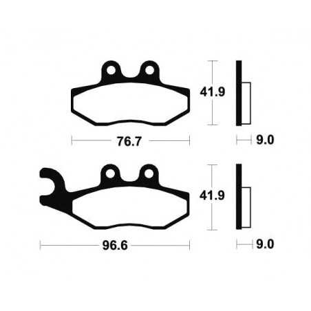 Organic Scooter Brake Pads ME286