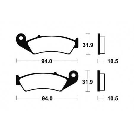 Organic Brake Pads MA123