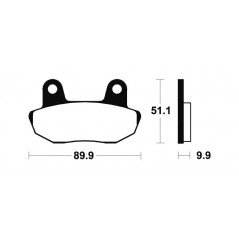 Organic Brake Pads MA61