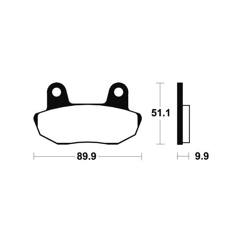 Organic Brake Pads MA61