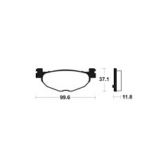 ME312 organic scooter brake pads