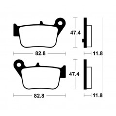 Sintered brake pads MSS427