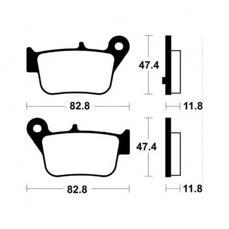 Sintered brake pads MSS427