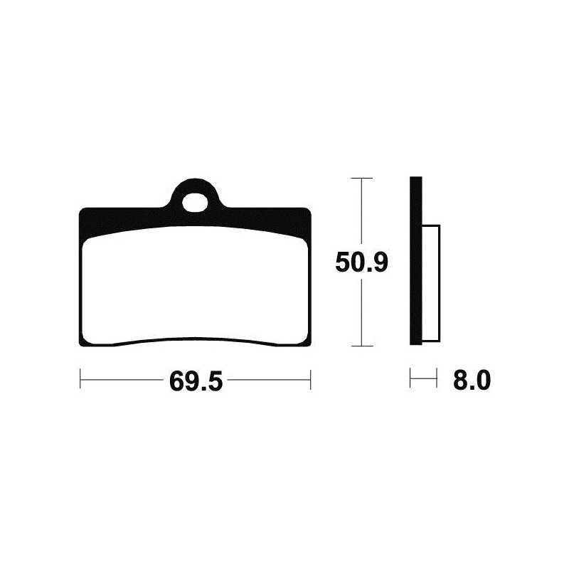 Organic Brake Pads MA66