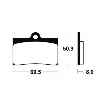 Organic Brake Pads MA66